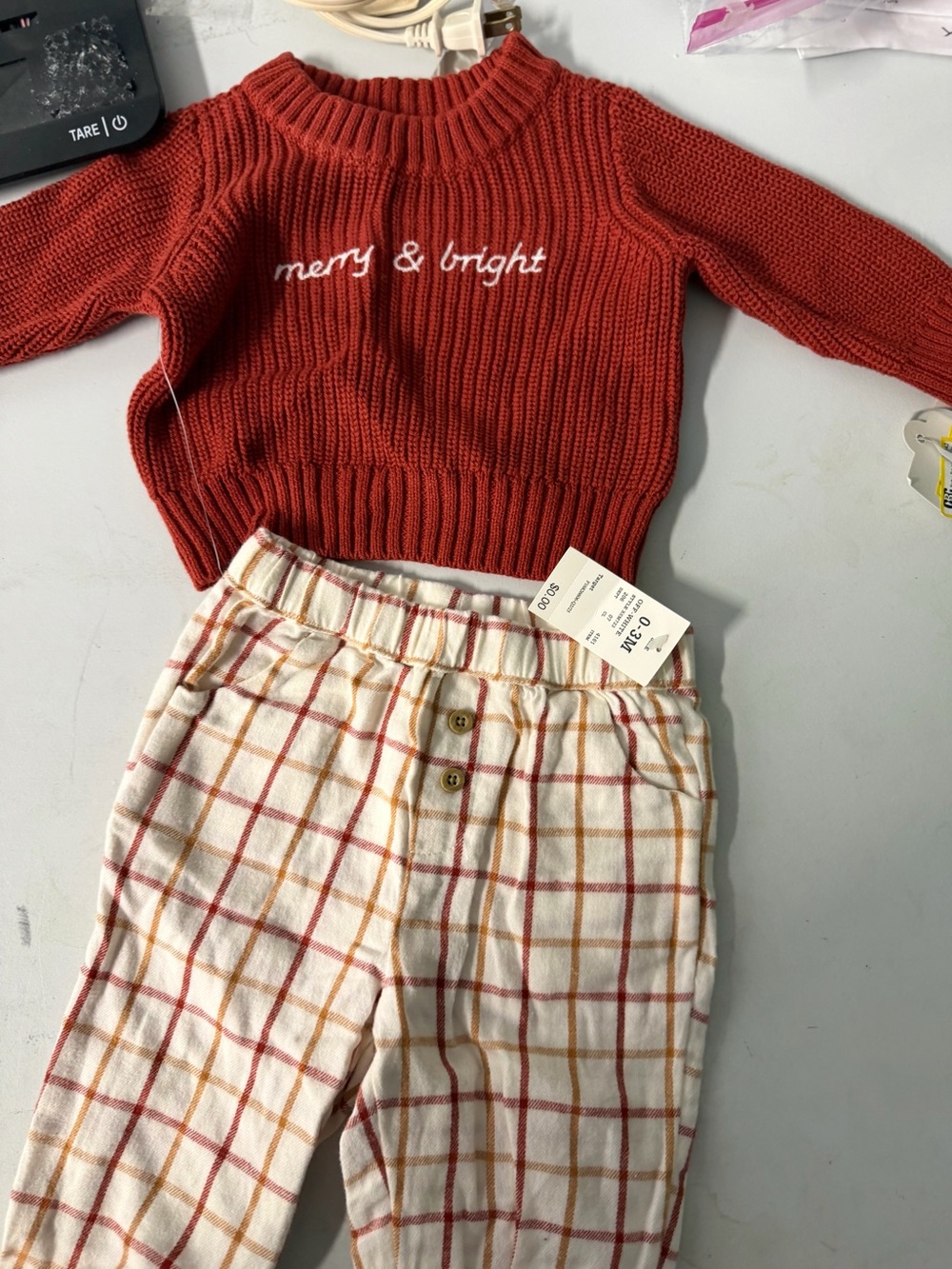 Cat and Jack 0 to 3 months two piece boys outfit new with tag